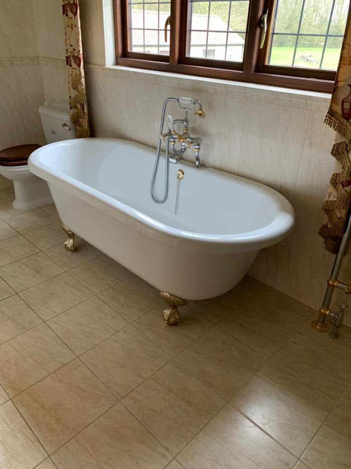 Freestanding Bath with Taps The Used Kitchen Company