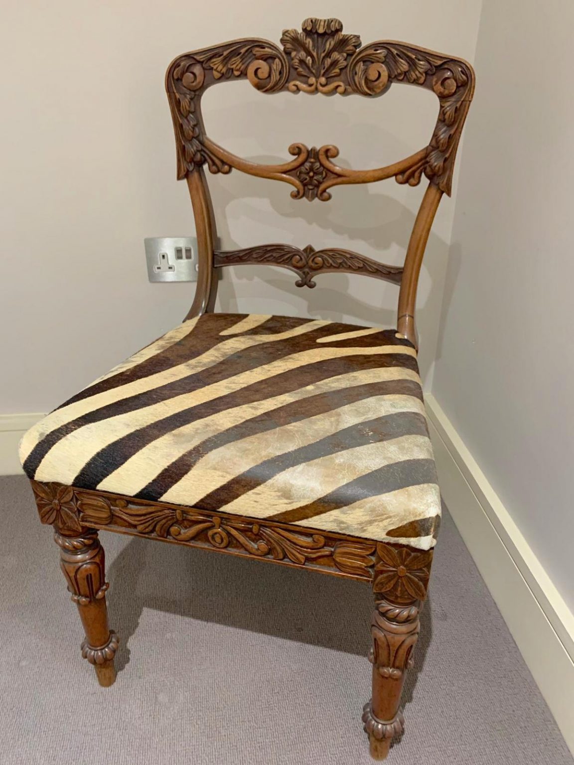 Zebra Print Chair Used The Used Kitchen Company