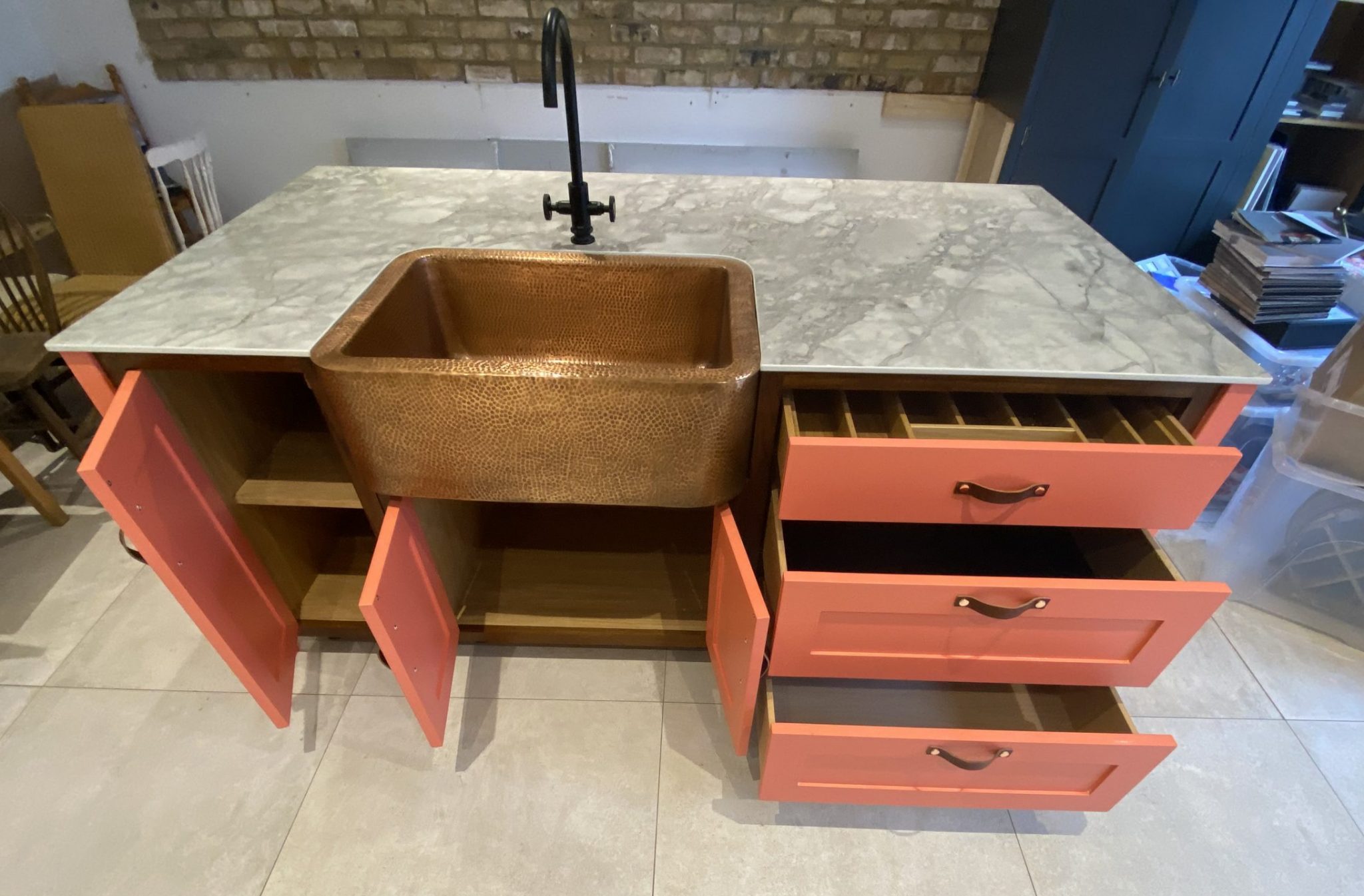 Ex Display Island with Worktop and Sink The Used Kitchen Company