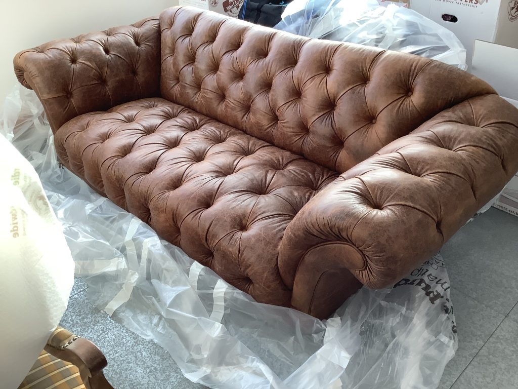 Ralph Lauren Brown Leather Sofa Used The Used Kitchen Company