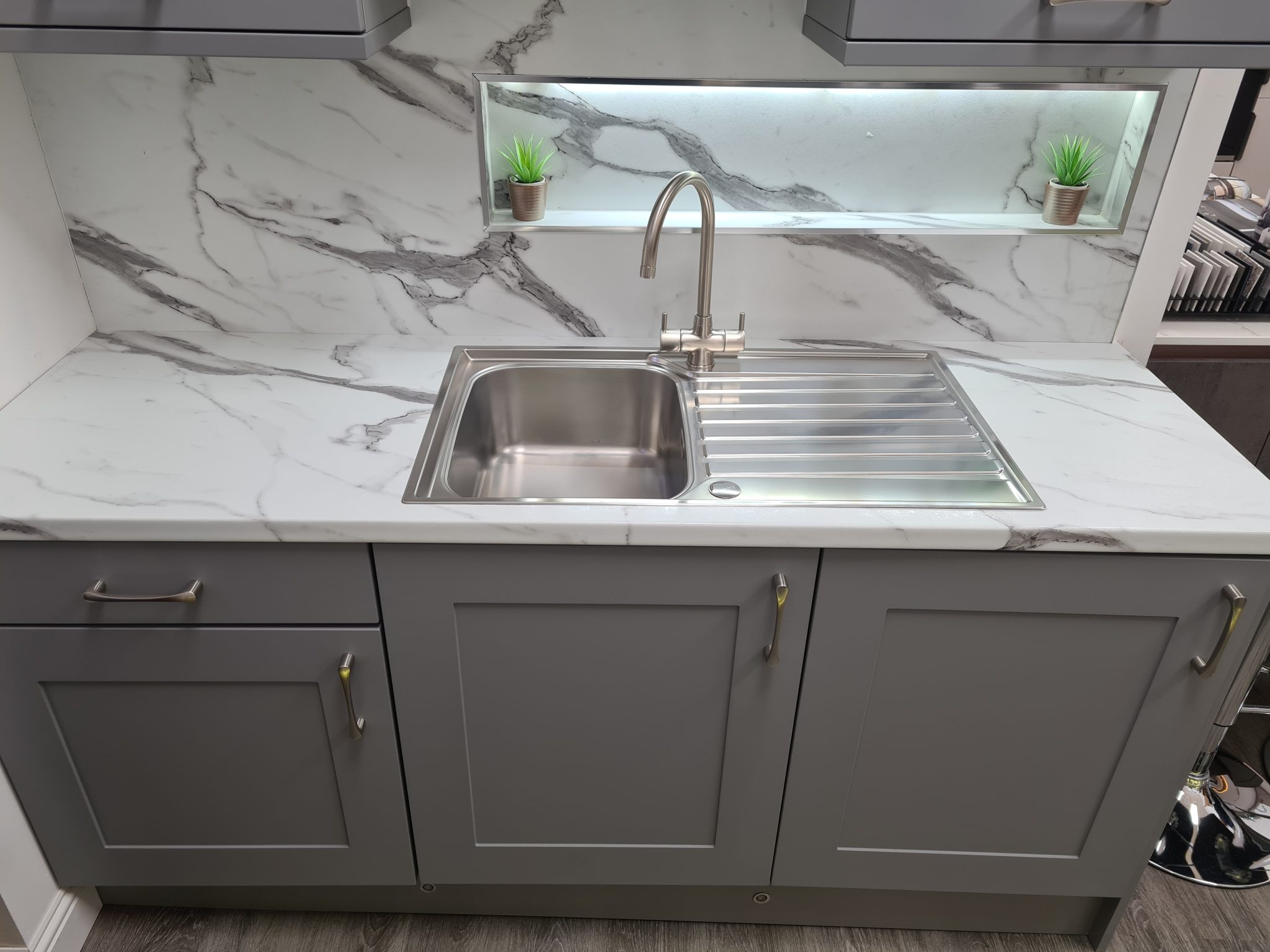 Ex Display Utility Room With Worktop The Used Kitchen Company