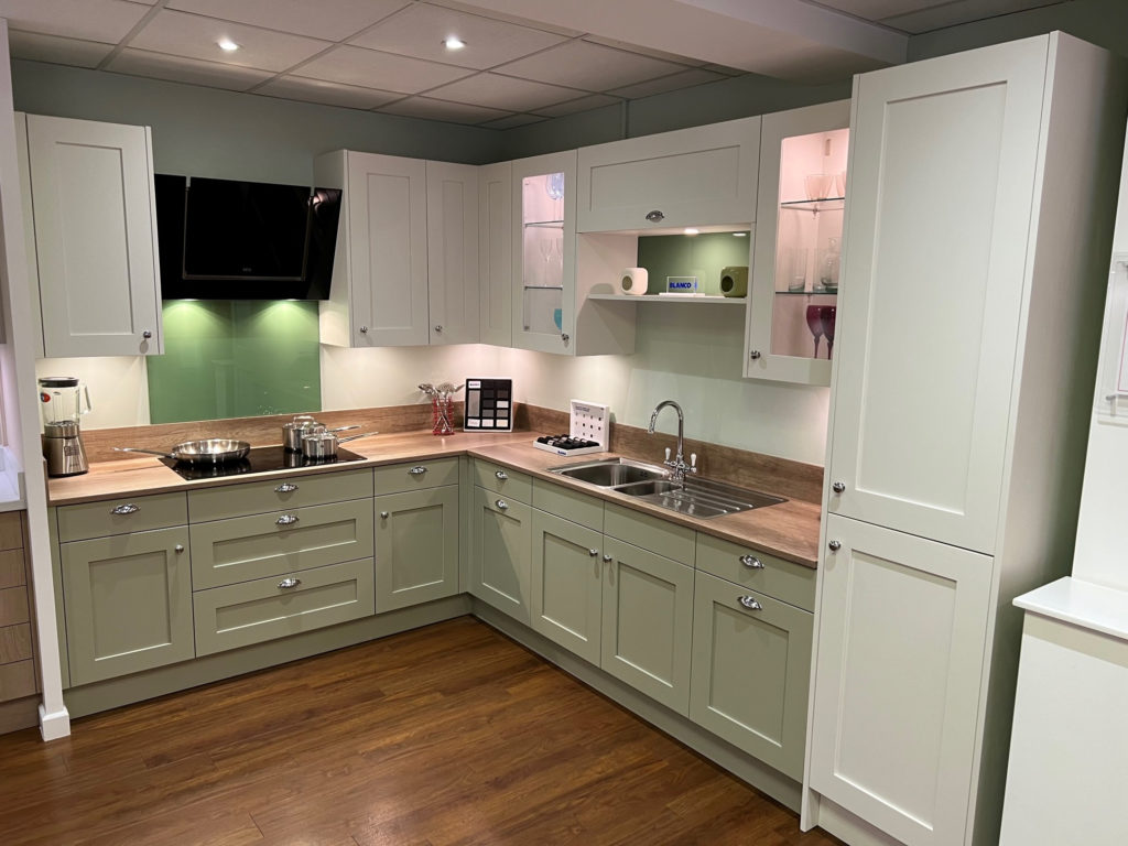 Ex Display PWS Mornington Flint Grey and Porcelain Kitchen With