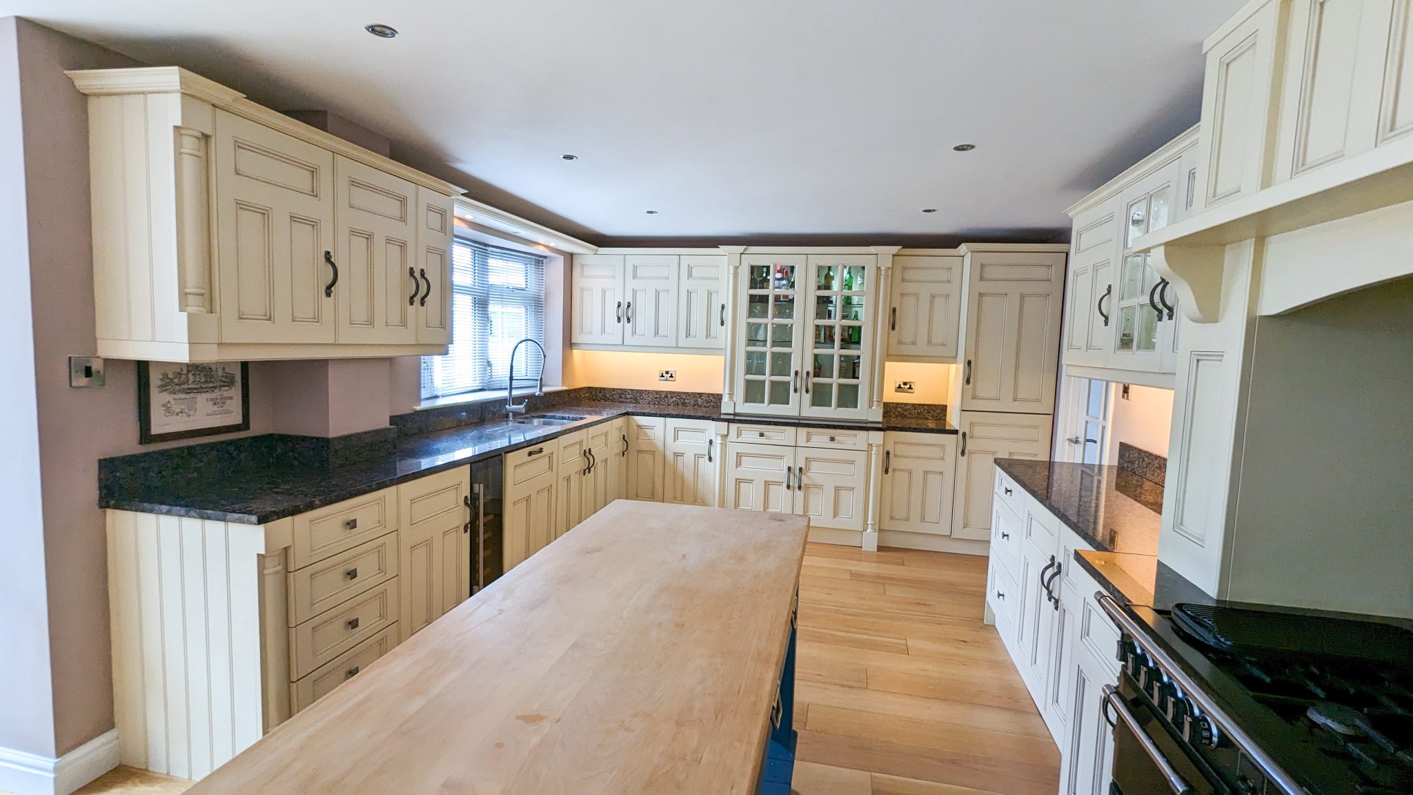 John Lewis of Hungerford Kitchen with Island, Worktops and Appliances