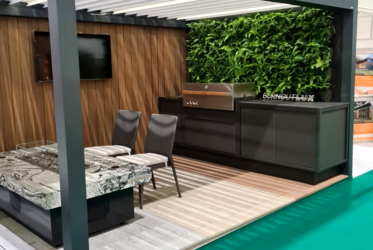 Ex Display Burnout Lux Dawn Outdoor Kitchen with Grill and Dekton