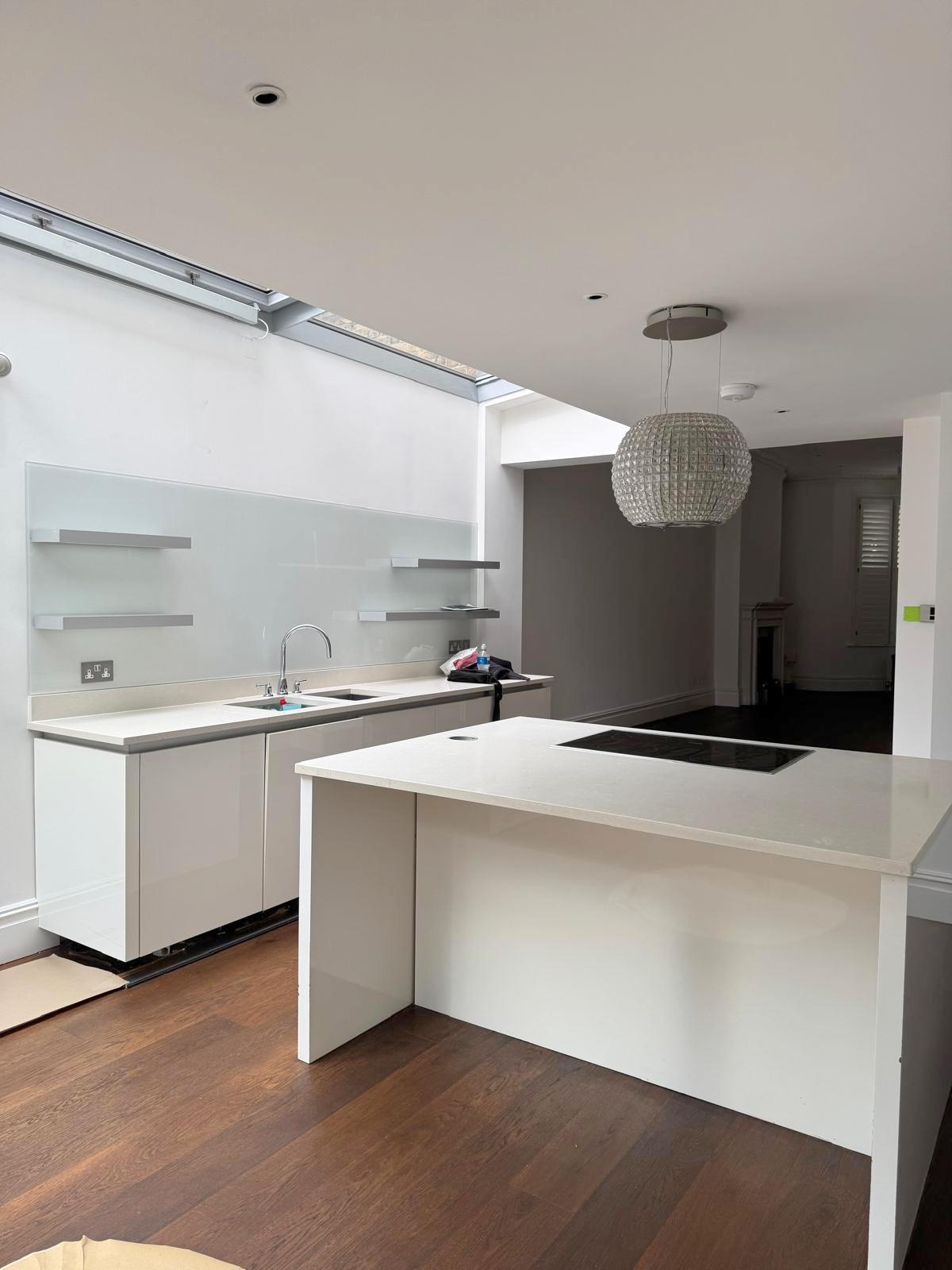 Beckerman Kitchen With Island, Worktops and Appliances Used The