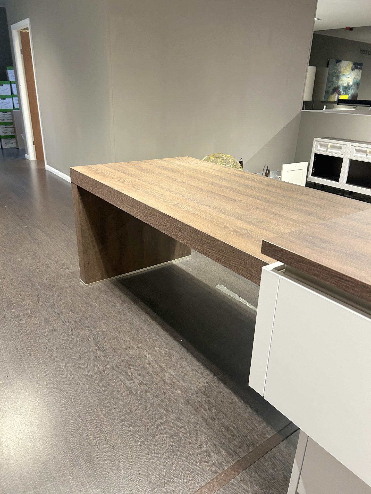 Ex Display Kitchen With Island, Worktops and Some Appliances The Used