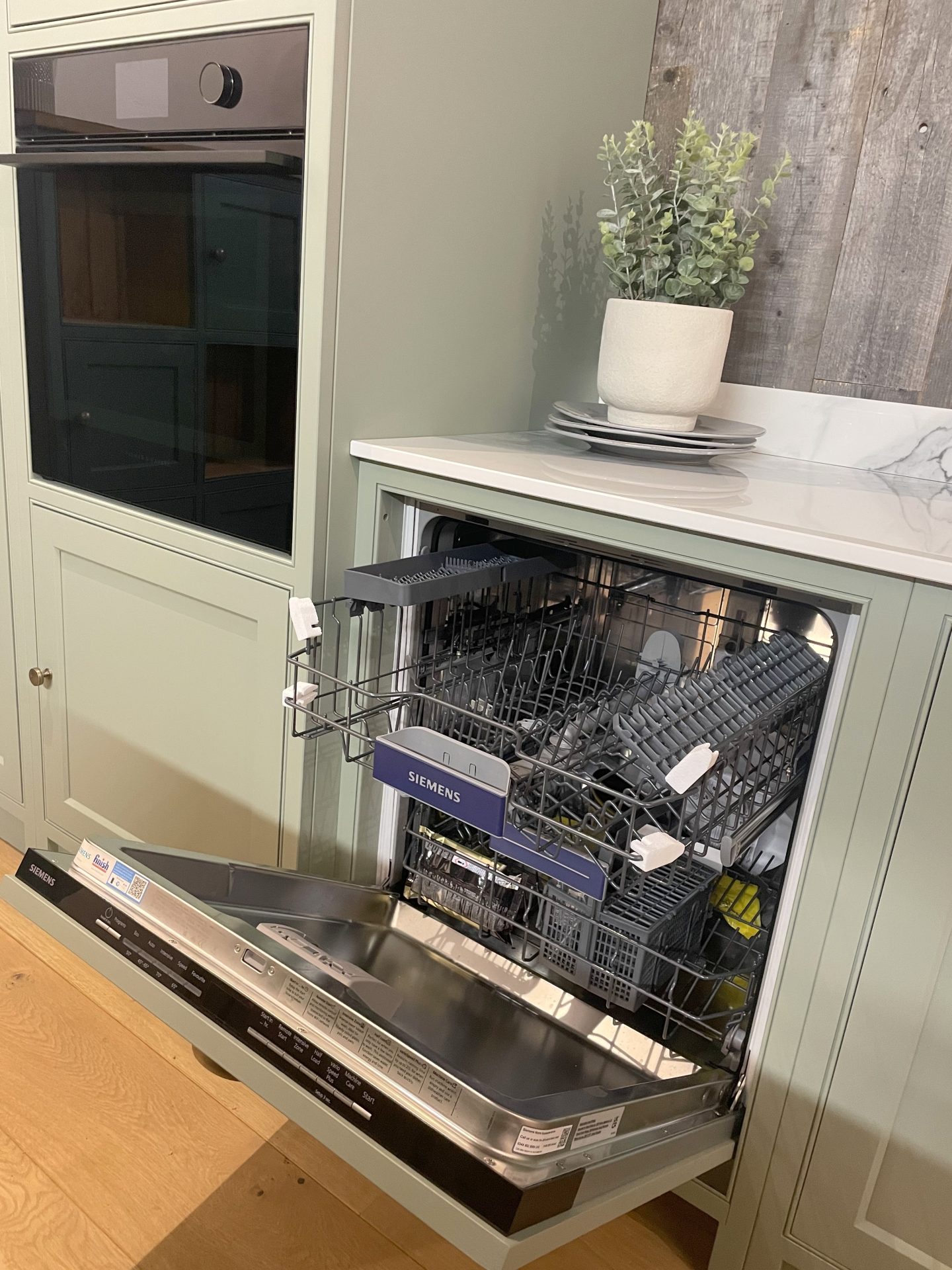 Ex Display Bespoke Painted Kitchen With Island, Worktops and Appliances