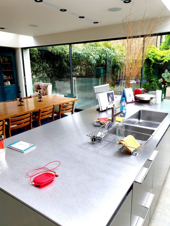 AUCTION CLOSED *** Bulthaup Kitchen With Stainless Steel Island