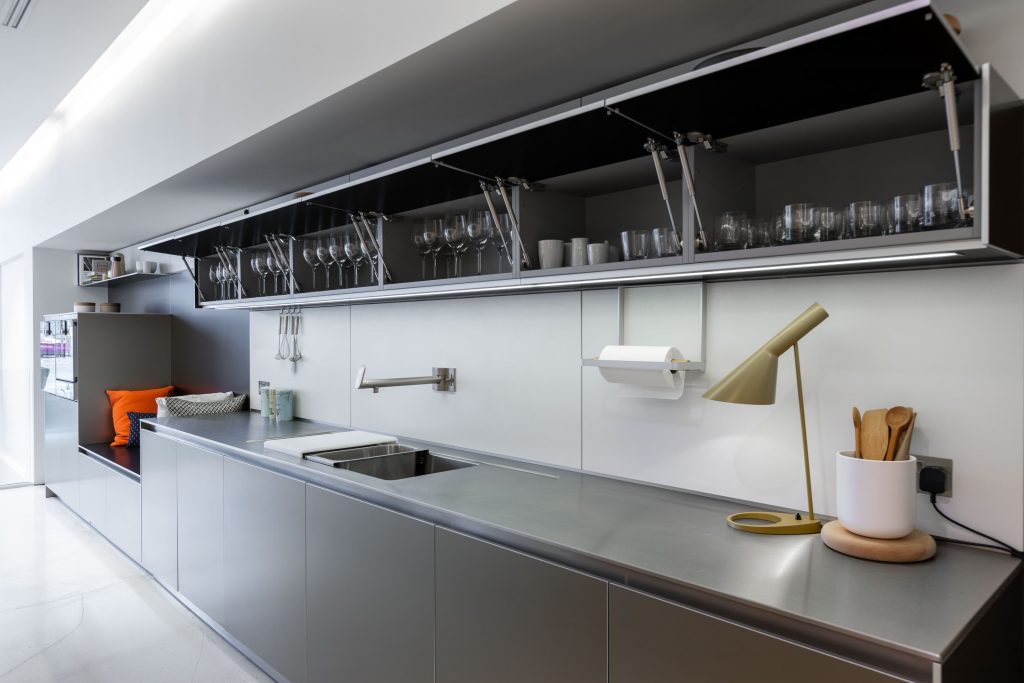 Ex Display Bulthaup Aluminium Kitchen | The Used Kitchen Company