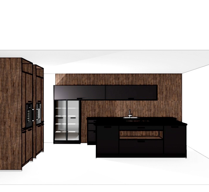 Ex Display Havanna Black and Dark Sherwood Pronorm ProLine Kitchen with ...