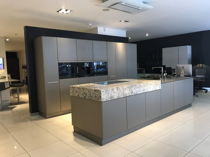 Ex Display Alno Inox Metal Kitchen | The Used Kitchen Company