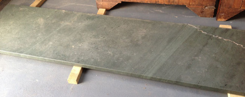 In need of TLC Chalon Style Kitchen, plate rack and island