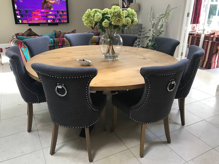 Bespoke Solid Oak Dining Table - The Used Kitchen Company
