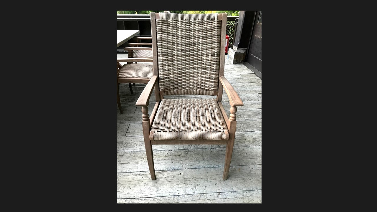 Six Designer Garden Chairs Used The Used Kitchen Company